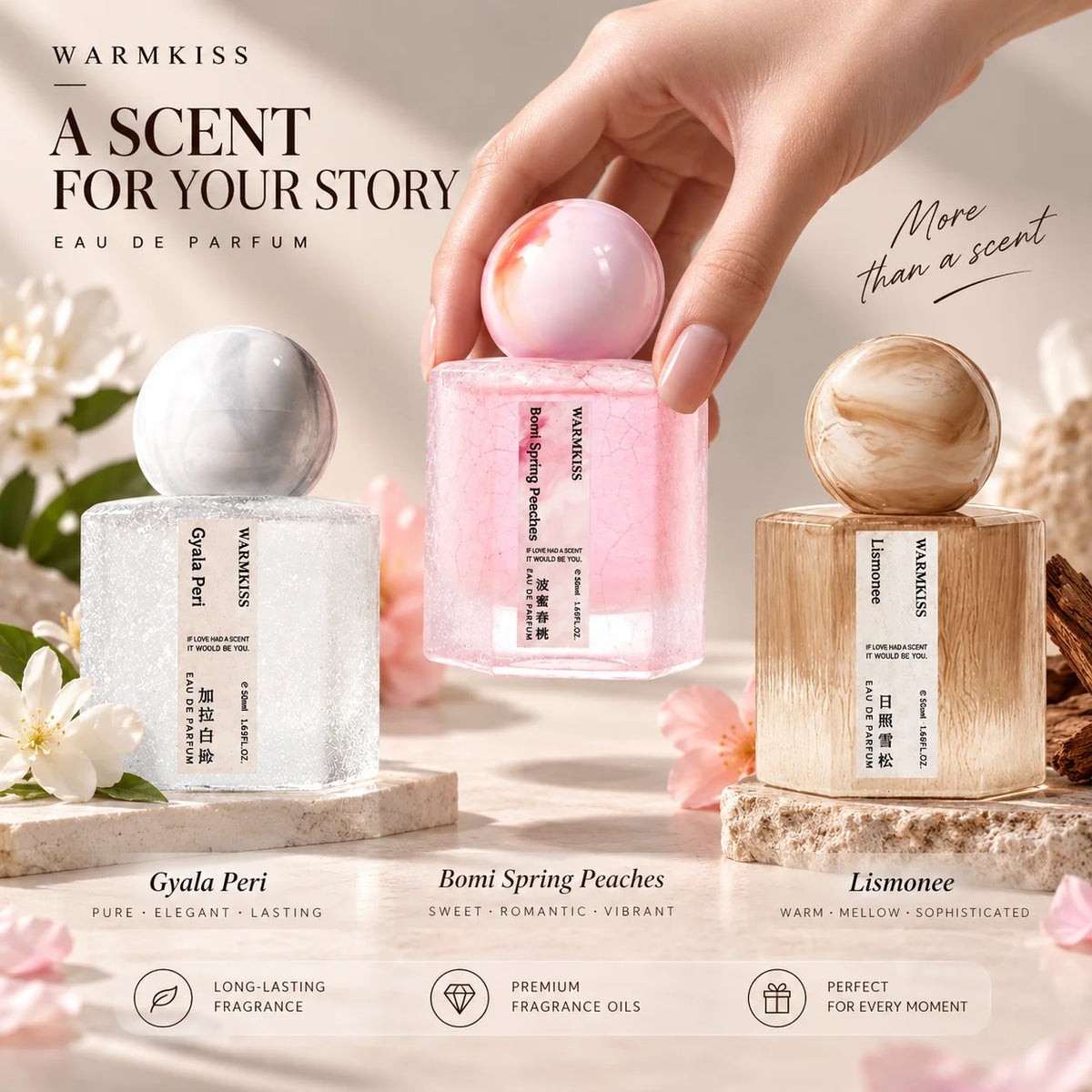 Perfume floral para mujer 50 ml (eau de parfum)