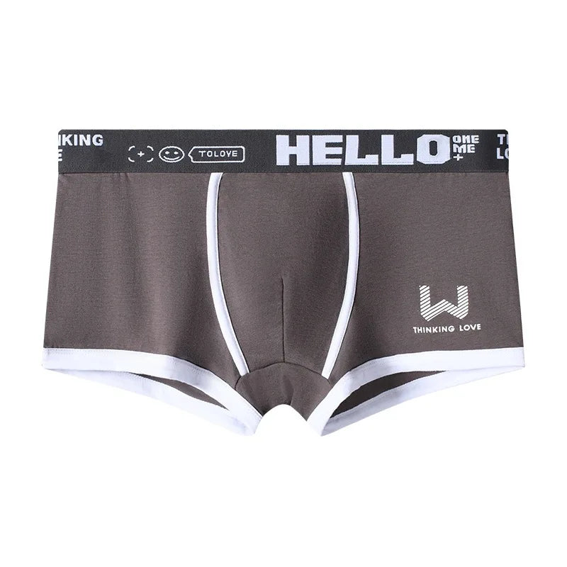 Calzoncillo bóxer de algodón para hombre