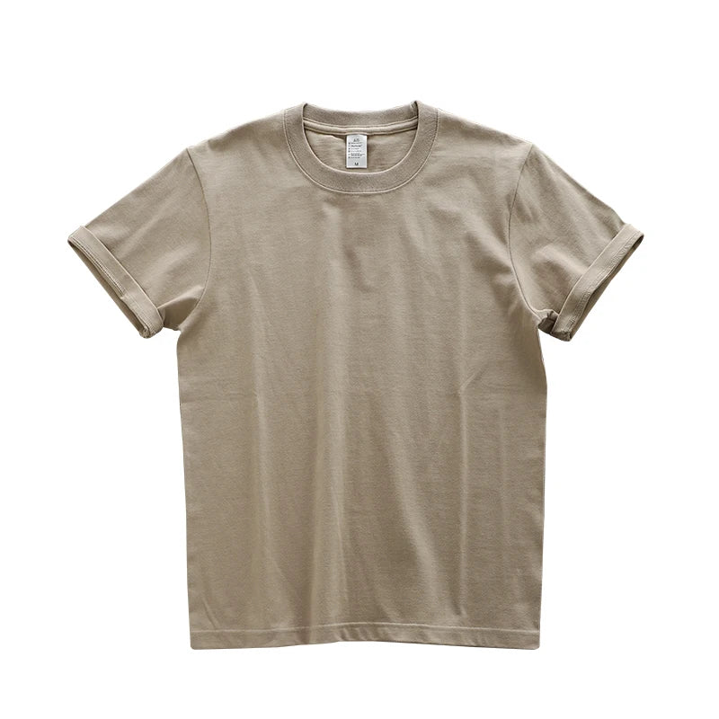 Camiseta oversize de algodón grueso para hombre