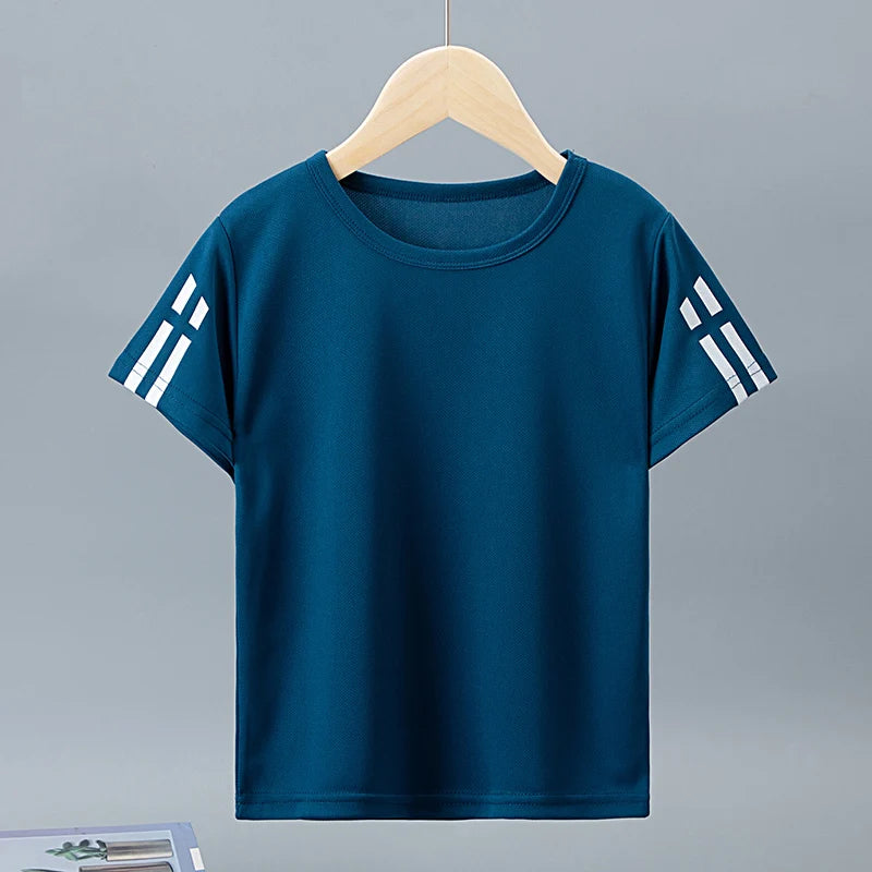 Camisetas deportivas infantiles de secado rápido (1 o 4 uds)