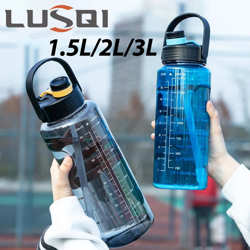 Botella de agua deportiva de gran capacidad