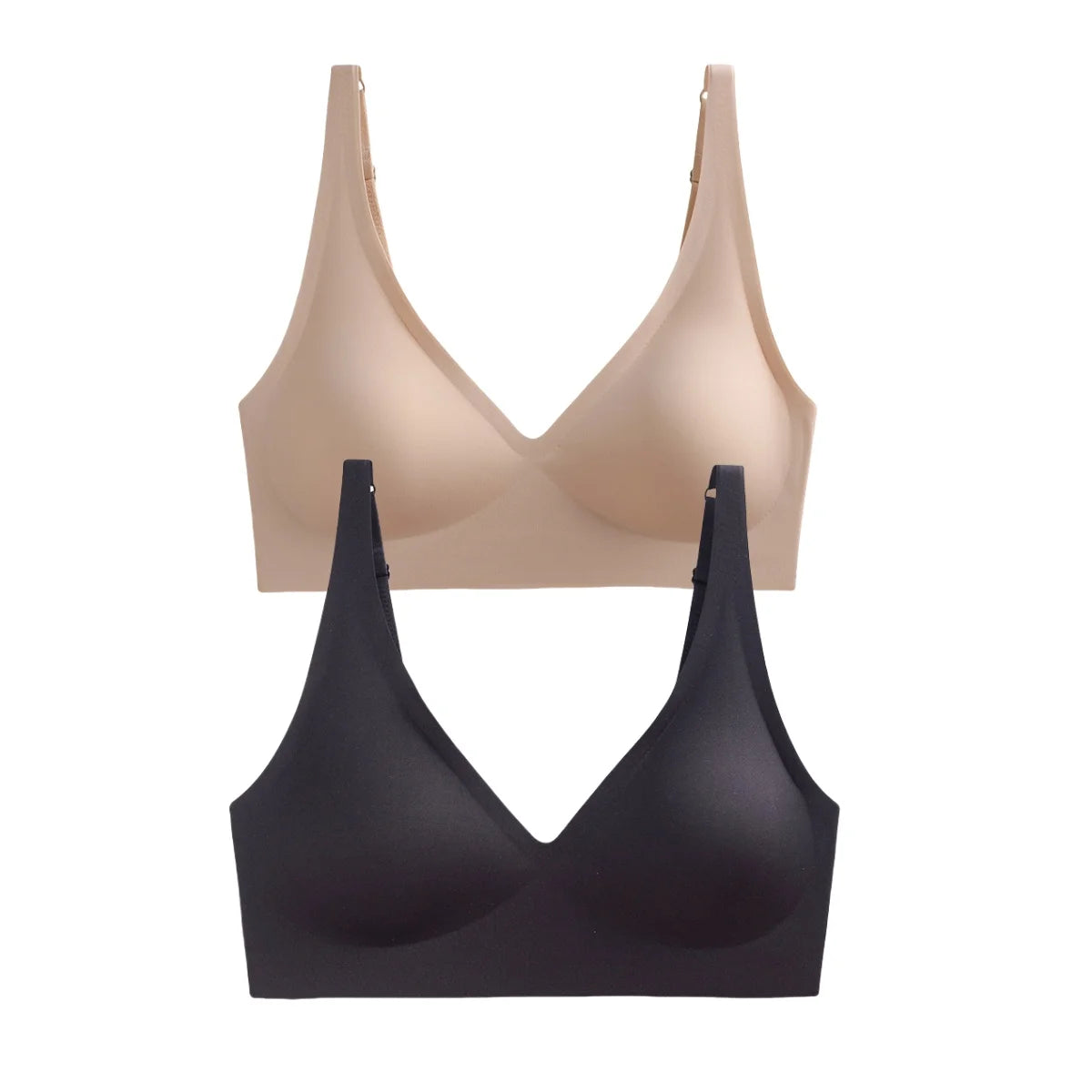 Pack de 2 sujetadores sin costuras con relleno