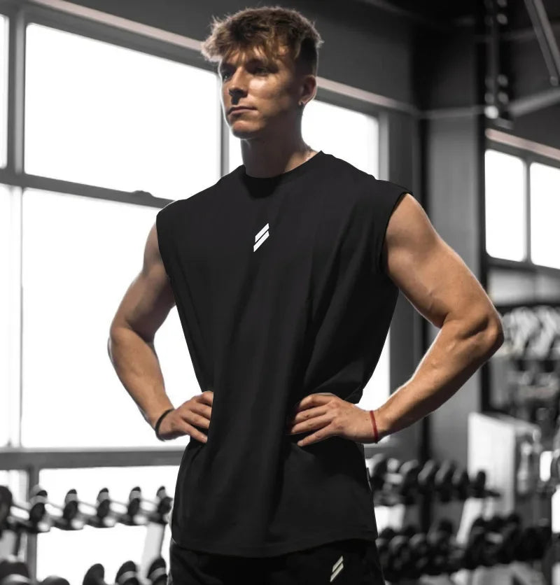 Camiseta de tirantes deportiva transpirable para hombre