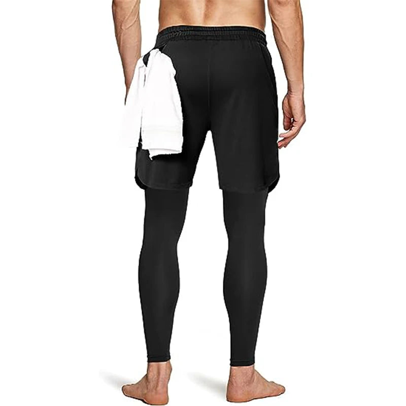 Pantalón de chándal 2 en 1 para hombre