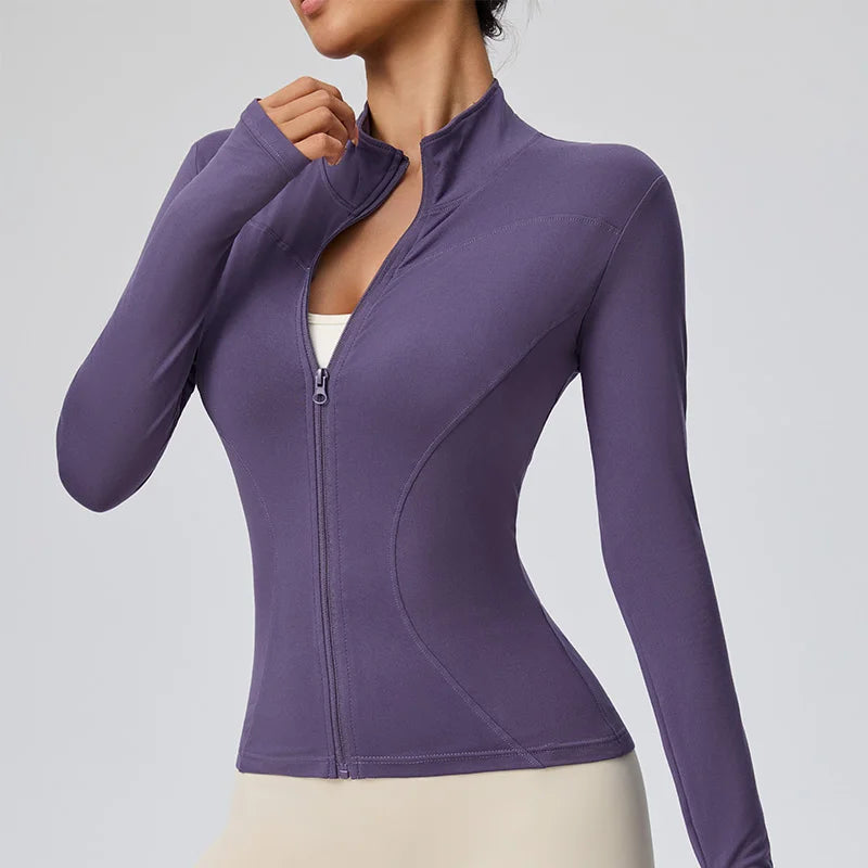 Chaqueta deportiva de secado rápido para pilates