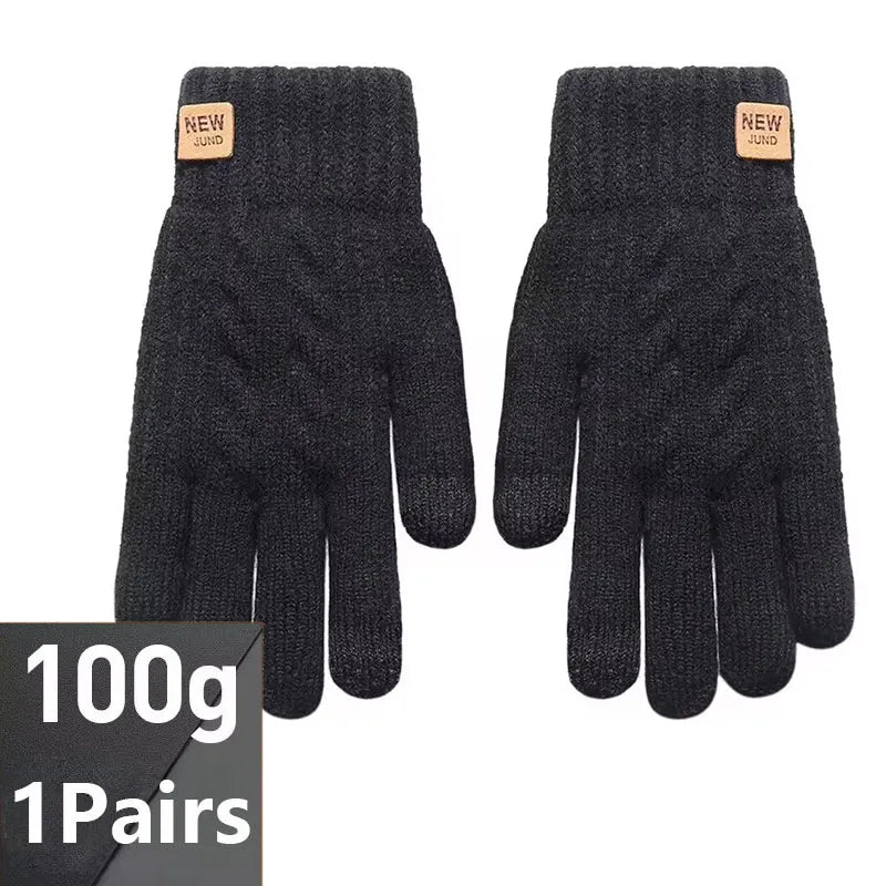 Guantes de punto táctiles con forro