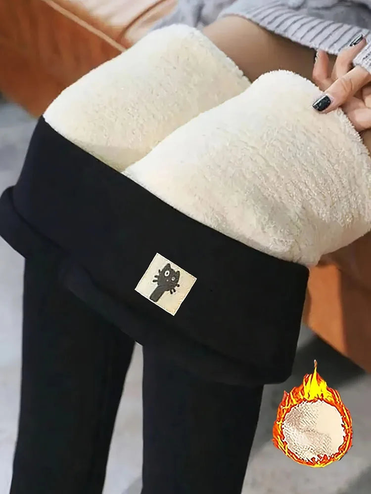 Leggings térmicos con forro de borreguito