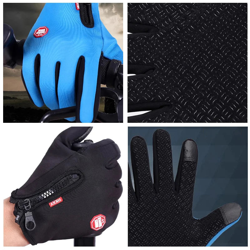 Guantes de invierno táctiles con forro térmico
