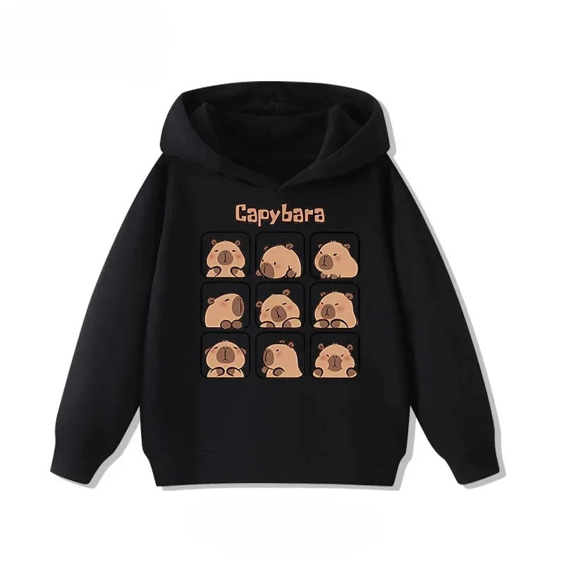 Sudadera infantil con capucha de capibara