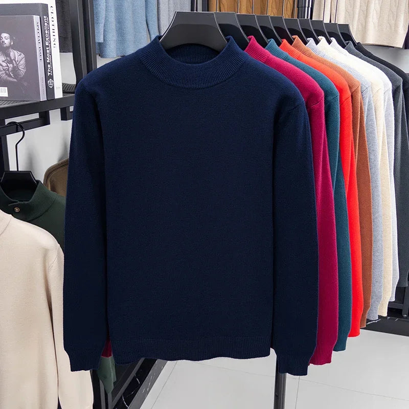 Jersey de medio cuello alto para hombre