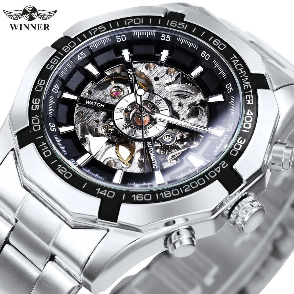 Reloj mecánico WINNER esqueleto clásico