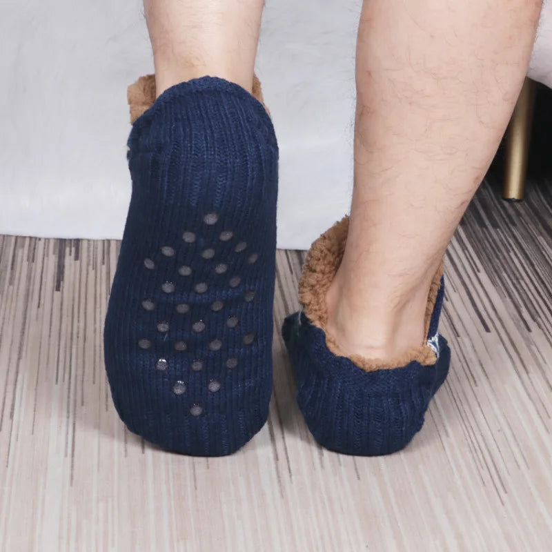 Calcetines de casa térmicos antideslizantes