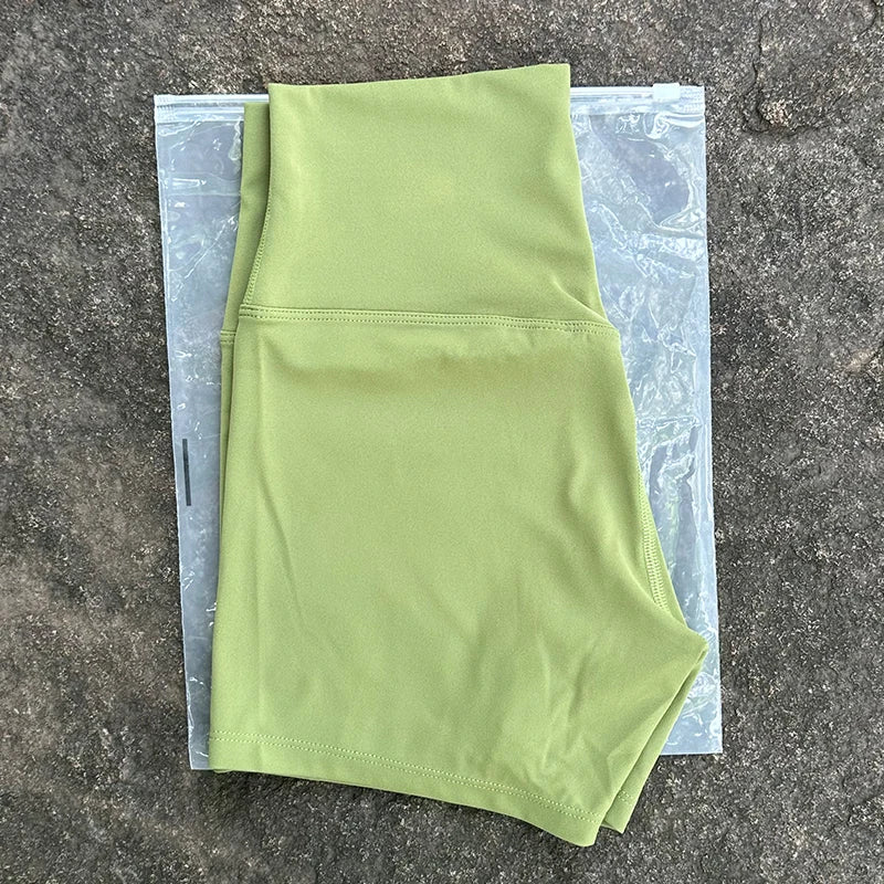 Shorts de yoga de cintura alta efecto realce