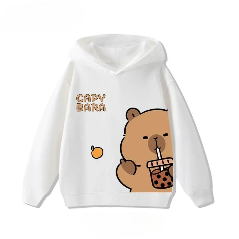 Sudadera infantil con capucha de capibara
