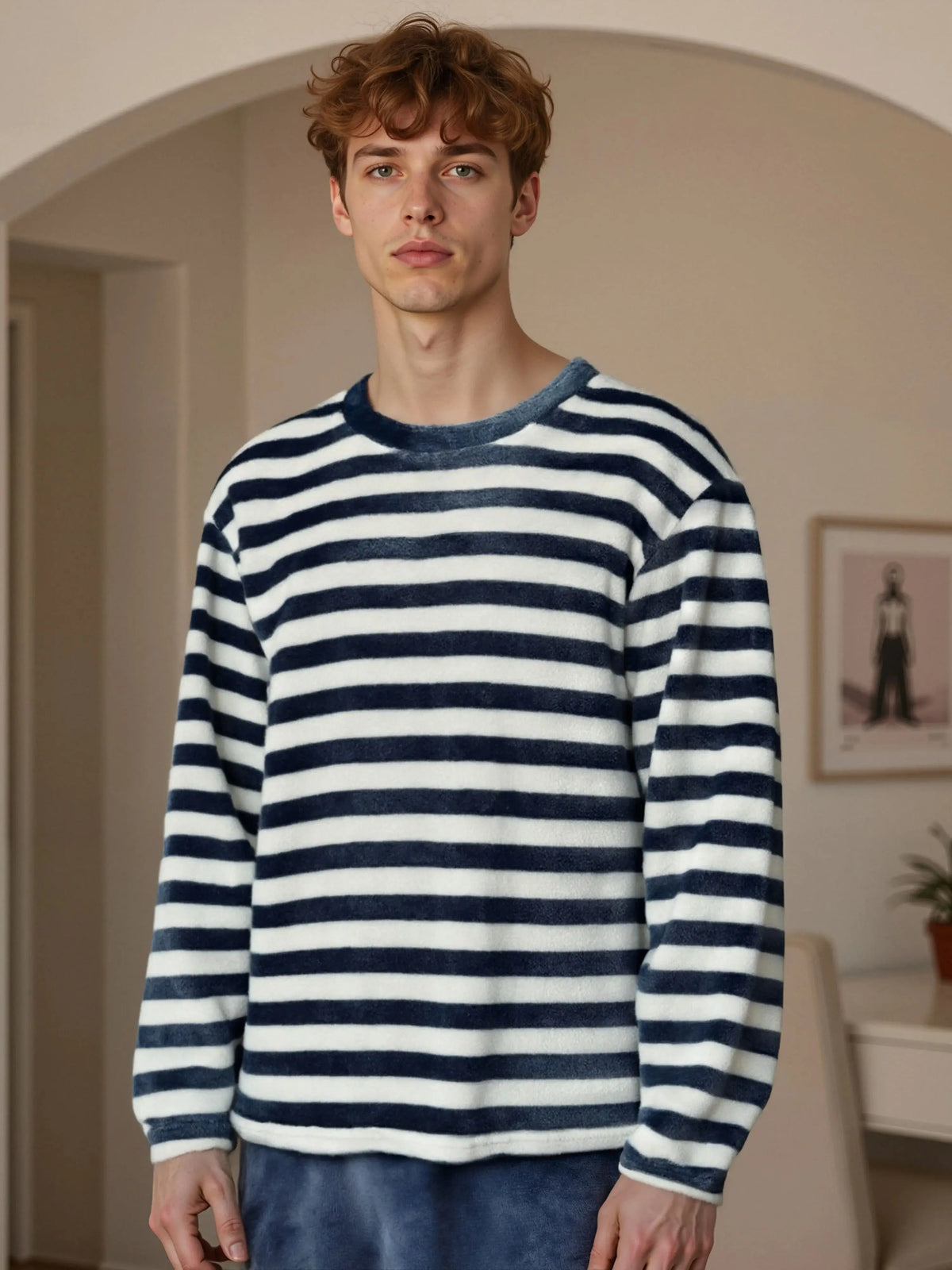 Pijama térmico de forro polar para hombre