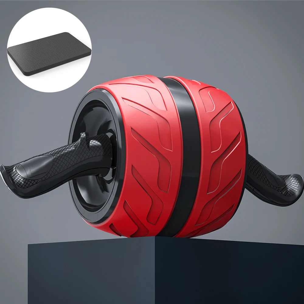 Rueda abdominal con rebote y esterilla para rodillas