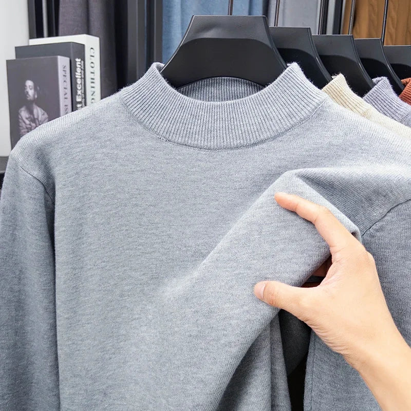 Jersey de medio cuello alto para hombre