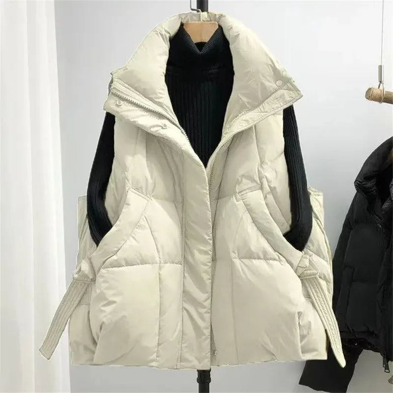 Chaleco acolchado cálido para mujer (tallas grandes)
