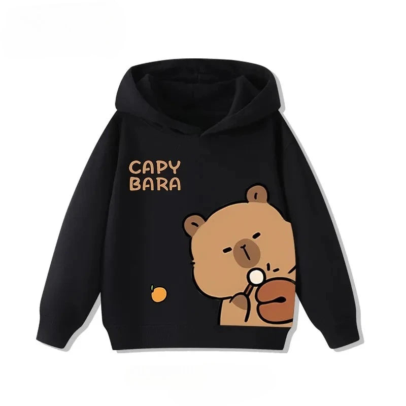 Sudadera infantil con capucha de capibara