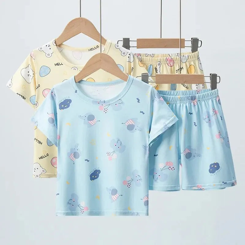 Conjunto infantil de verano camiseta y short (2 piezas)