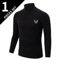 Camiseta interior de cuello alto para hombre (1 o 3 uds)