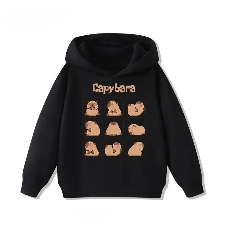 Sudadera infantil con capucha de capibara