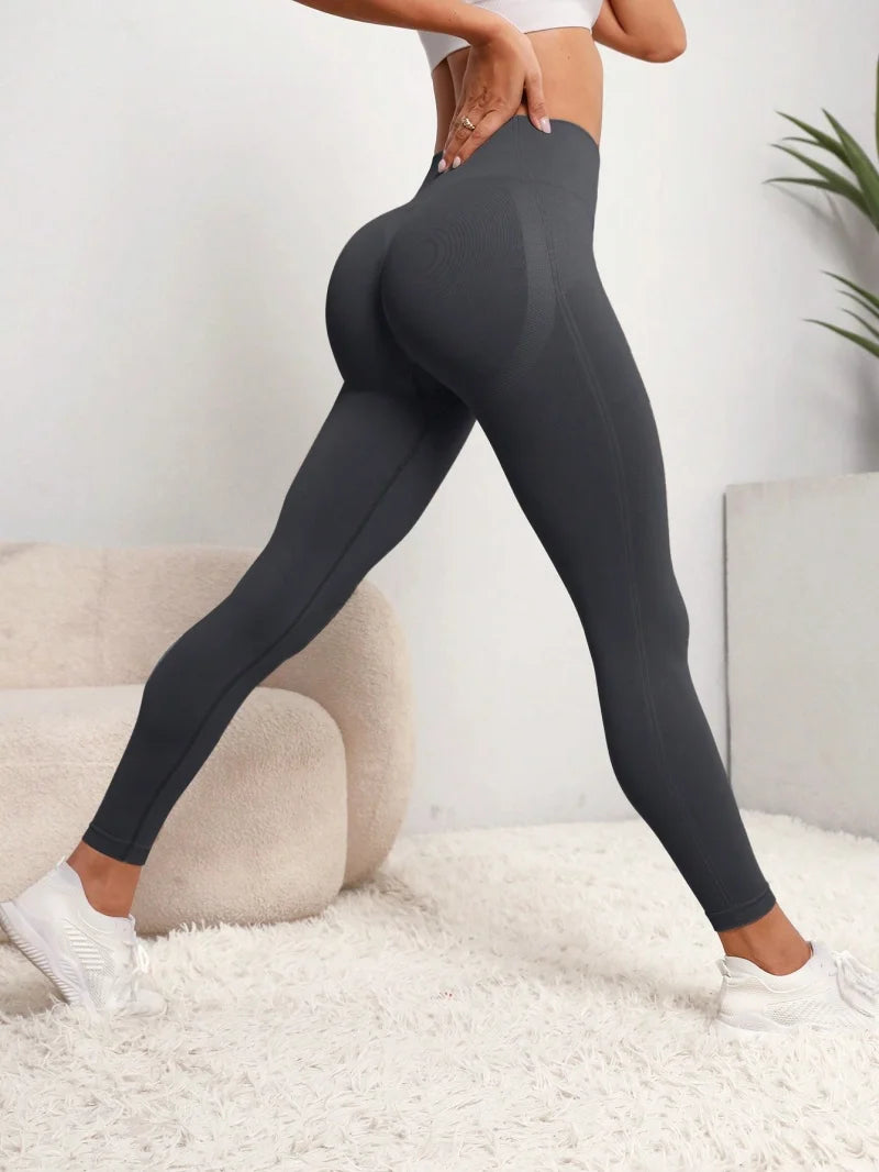 Mallas deportivas sin costuras con efecto realce