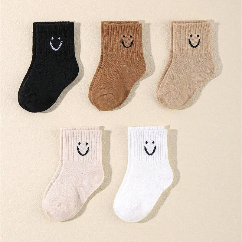 Pack de 10 pares de calcetines infantiles con caritas