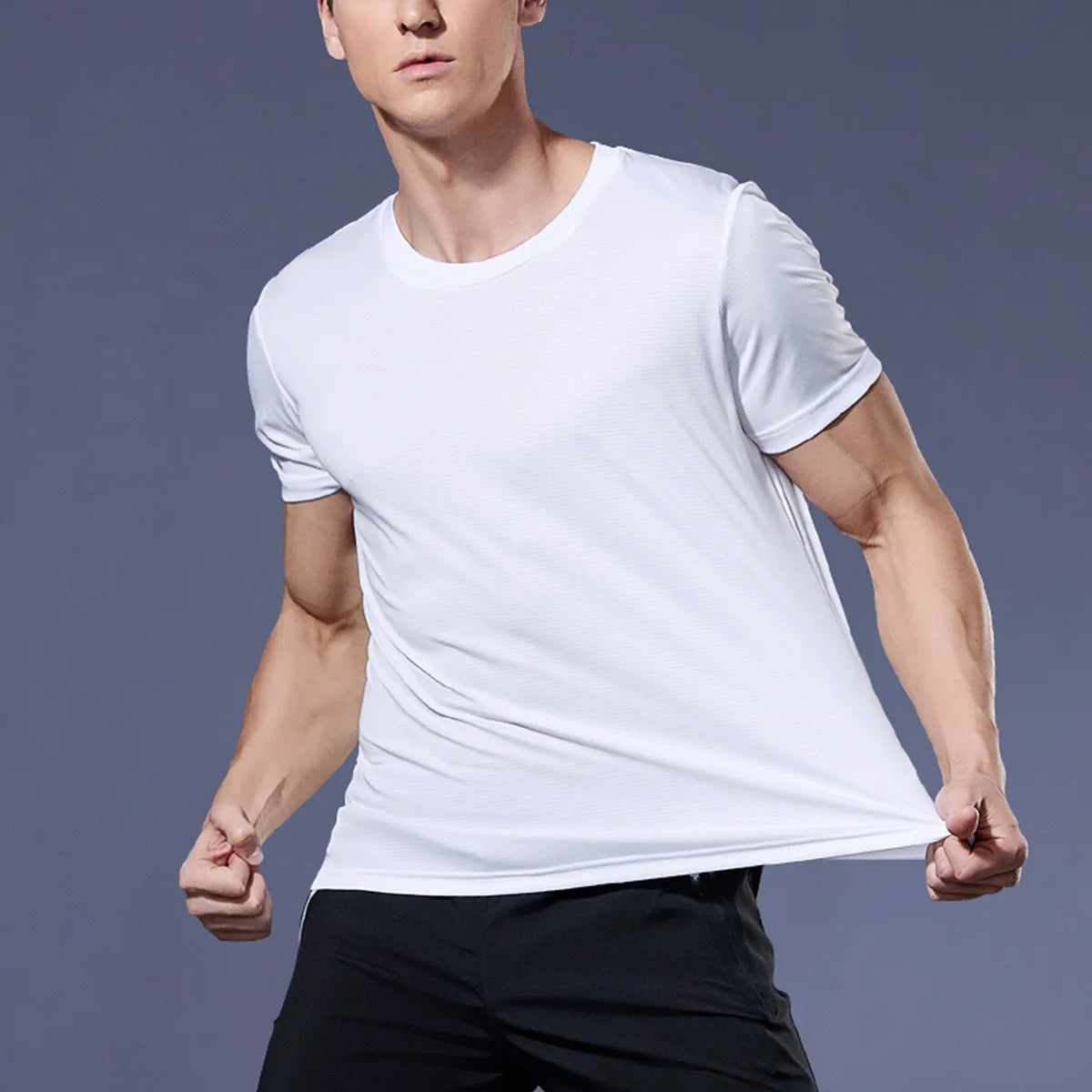 Camiseta técnica de manga corta para hombre
