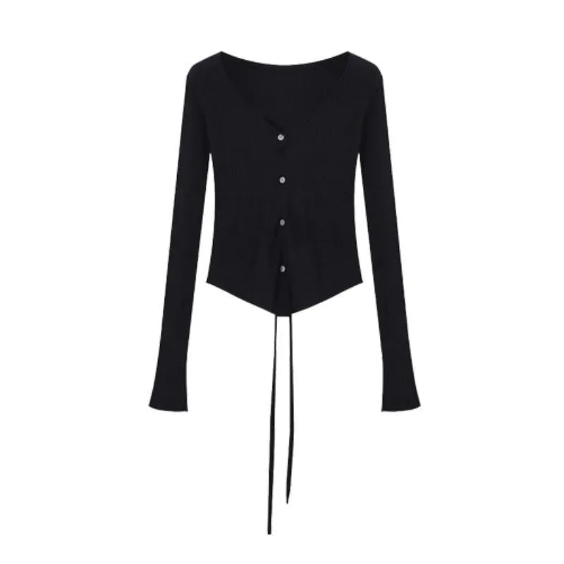 Conjunto de chaqueta de punto y vestido largo