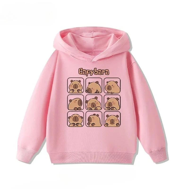 Sudadera infantil con capucha de capibara