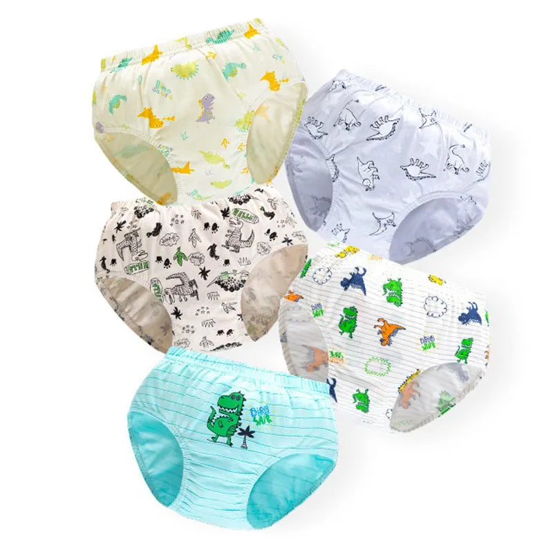 Pack de 5 calzoncillos infantiles de dinosaurios