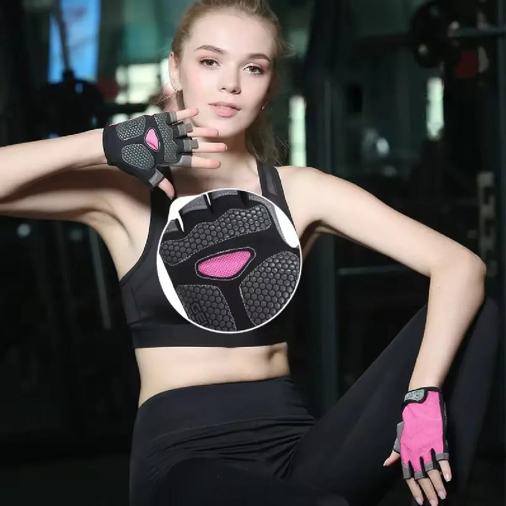 Guantes de gimnasio de medio dedo