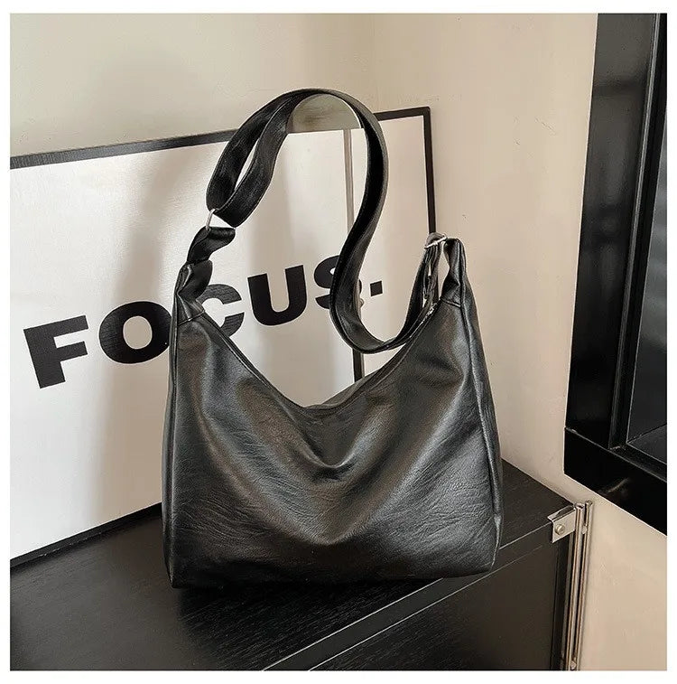 Bolso tote vintage de piel sintética