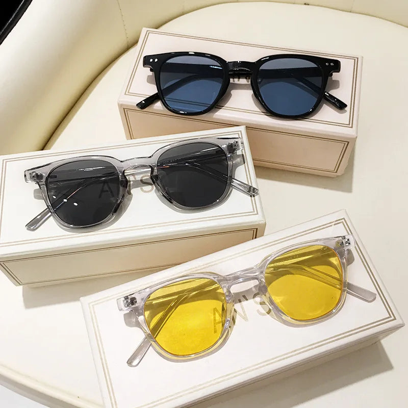 Gafas de sol cuadradas vintage unisex