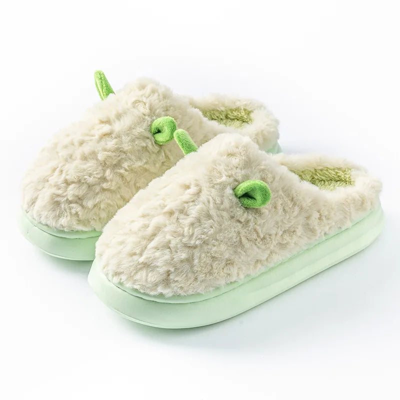 Zapatillas de casa mullidas con forro polar
