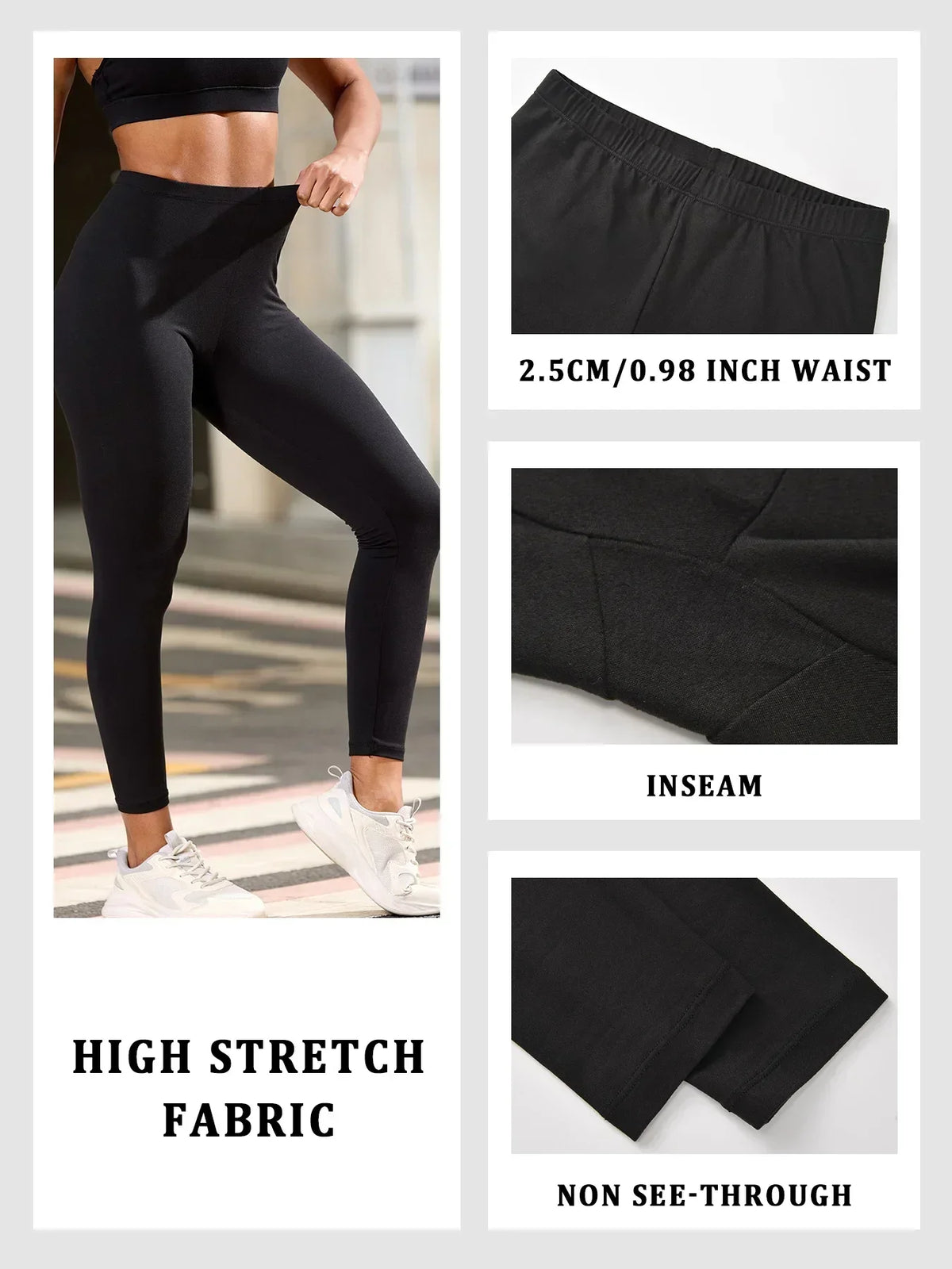 Pack de 2 leggings súper suaves para mujer