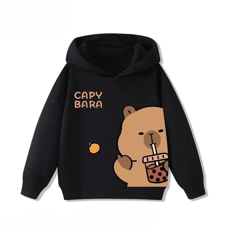 Sudadera infantil con capucha de capibara