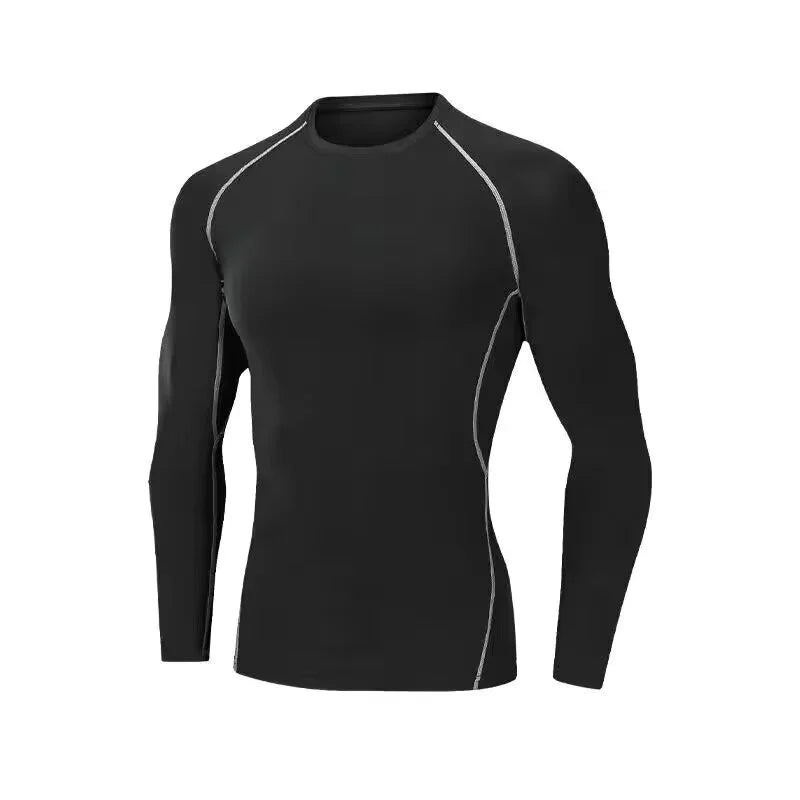 Camiseta de compresión deportiva para hombre