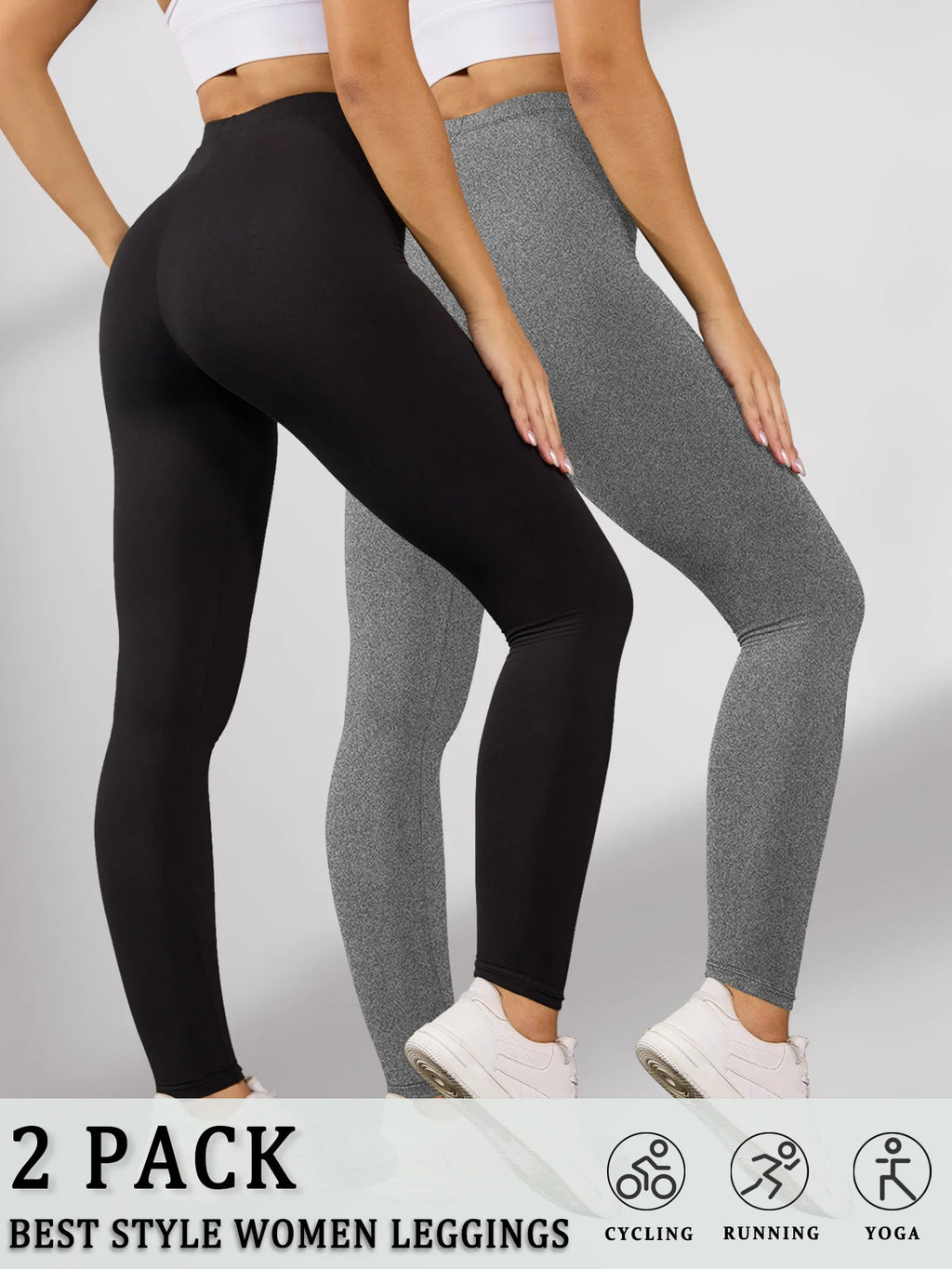 Pack de 2 leggings súper suaves para mujer