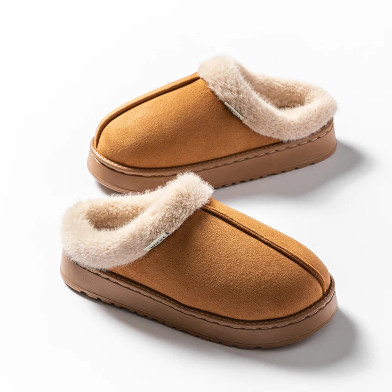 Zapatillas de casa con suela gruesa para mujer
