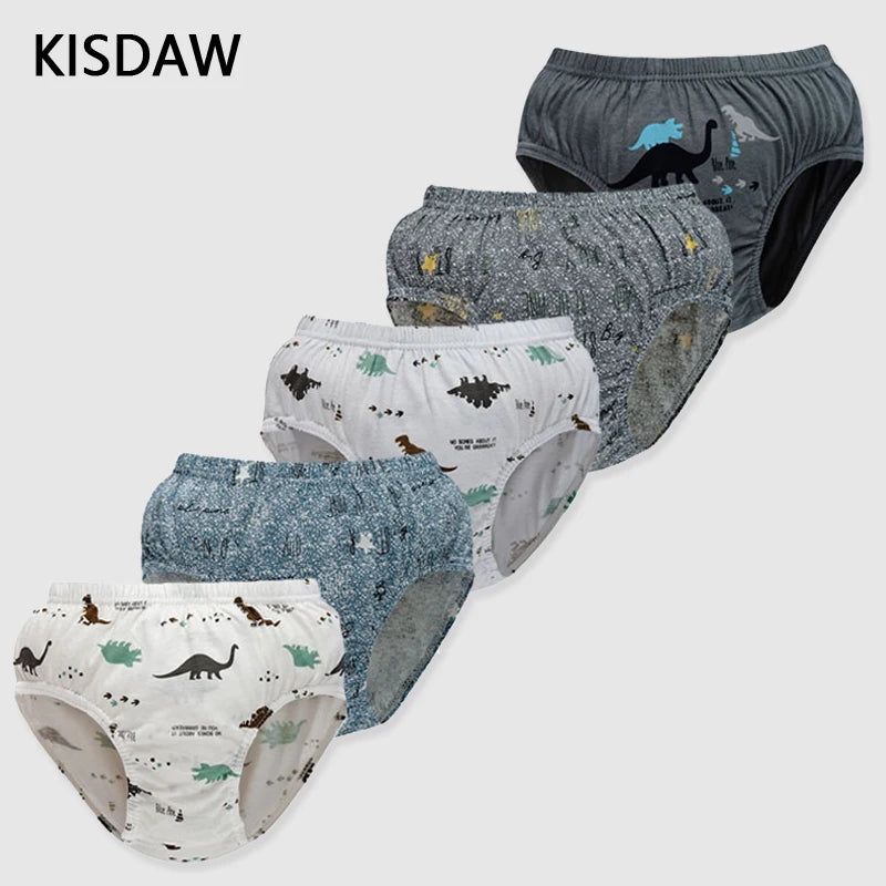 Pack de 5 calzoncillos infantiles de dinosaurios