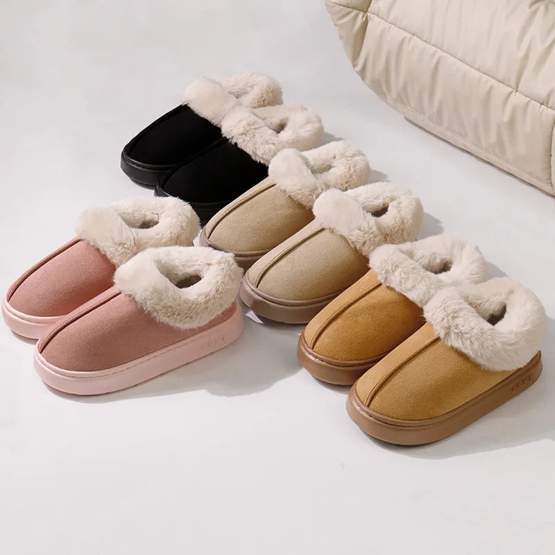 Botas de nieve con forro de pelo para mujer