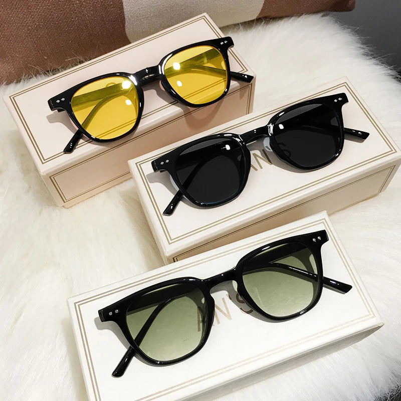 Gafas de sol cuadradas vintage unisex