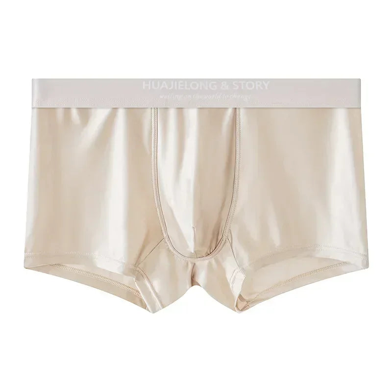 Calzoncillos bóxer de seda fría para hombre (1 o 3 uds)
