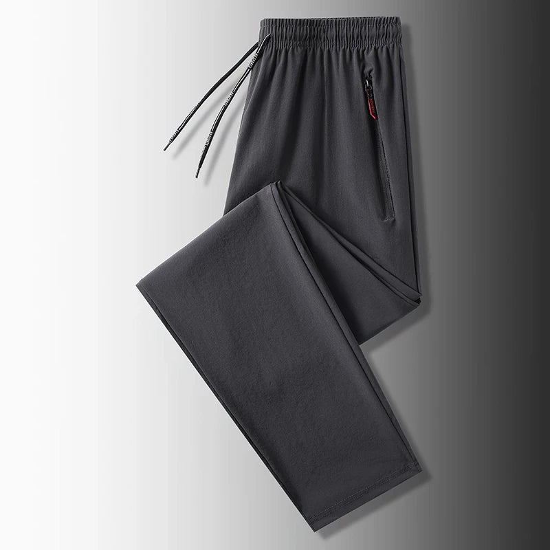 Pantalón recto tobillero informal para hombre