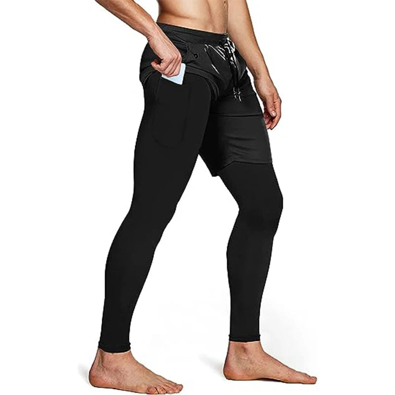 Pantalón de chándal 2 en 1 para hombre