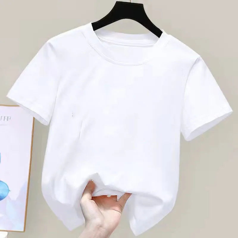 Camiseta infantil básica 100 % algodón