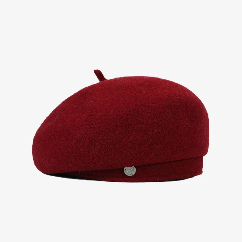 Boina de fieltro estilo francés