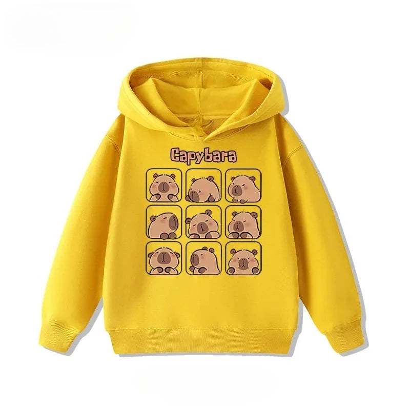 Sudadera infantil con capucha de capibara